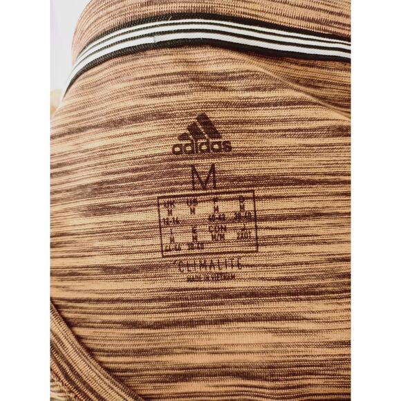 Adidas Climate Top T Shirt Women's Size Medium With Slits Heathered Peach - Picture 4 of 9